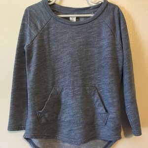 Old Navy Sweater Marled Blue With Center Pocket